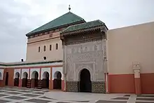 The entrance to the mausoleum, in the main southeast courtyard of the complex