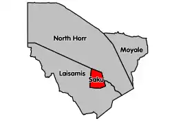 Location of Saku Constituency in Marsabit County