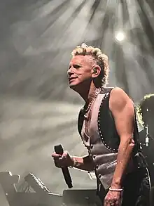 Gore performing with Depeche Mode in Denver, November 2023