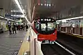 A Tokyo Metro 2000 series train at Korakuen station, 2019