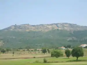 View of Marvão peak in Serra de São Mamede