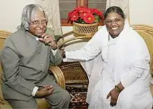 Amritanandamayi with President Kalam