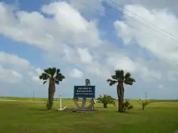 Sign indicating Matagorda