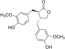 Chemical structure of matairesinol