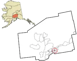 Location in Matanuska-Susitna Borough and the state of Alaska