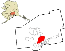 Location in Matanuska-Susitna Borough and the state of Alaska.