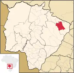 Location in Mato Grosso do Sul  state