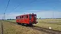 Old diesel railbus (used as tourist train) in Maťovské Vojkovce