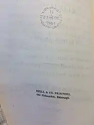 Neill & Co. mark on folium versum