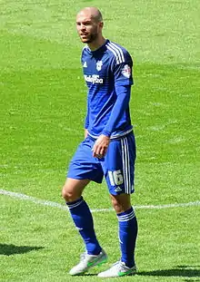 Matthew Connolly on the pitch for Cardiff City in 2012.