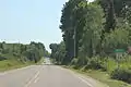 The sign for Mattoon looking south on County D