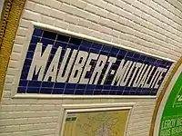 Station sign