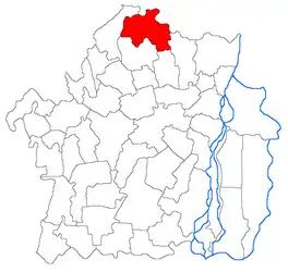 Location in Brăila County