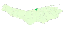 Location of Fereydunkenar County in Mazandaran province