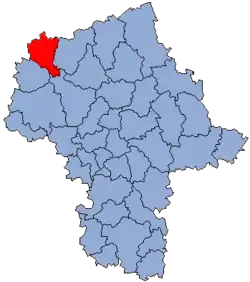 Location within the voivodeship