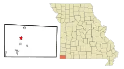 Location of Anderson, Missouri