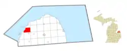 Location within Huron County