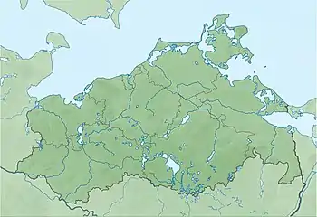 Nonnensee is located in Mecklenburg-Vorpommern