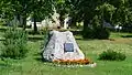 A monument to the forefathers of poet Justinas Marcinkevičius