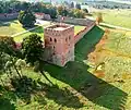 Aerial view of the main tower