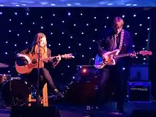 Meg Baird (left), performing at Brudenell Social Club, 2015