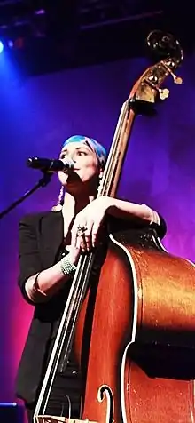 Megitza with her double bass