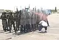 2nd Engineer Battalion Snatch Squad engaged in flying wedge and riot control.