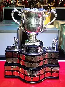 Photo of trophy on a table