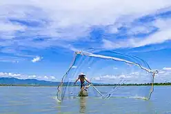 On a lake in Indonesia