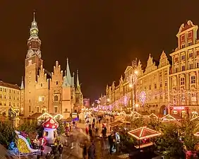 Christmas market in Wrocław, Poland