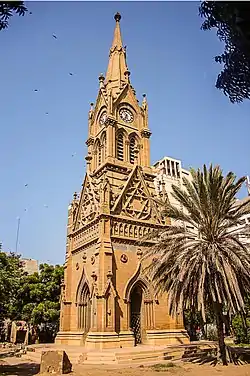 Merewether Clock Tower forms the westernmost point of Serai Quarter