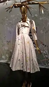 Balenciaga dress with a Chinese floral motif