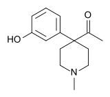 Chemical structure of methylketobemidone.