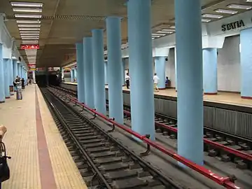 The Obor metro station (late 1980s)