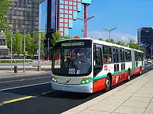 Articulated bus