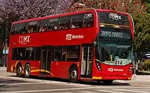 Image 238Alexander Dennis Enviro500 MMC double-decker bus on Mexico City Metrobús' new line 7 running along Calzada de los Misterios (from Double-decker bus)