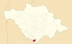 Location of the municipality in Tlaxcala