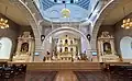 Newly reconstructed altar pieces decorated for its dedication day in 2020