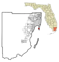 Location in Miami-Dade County and the state of Florida