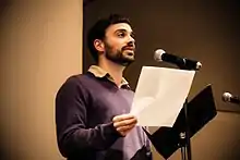 Michael David Lukas reading at the Contemporary Jewish Museum in San Francisco.