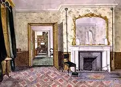 Michael Faraday's flat at the Royal Institution, between 1850 and 1855