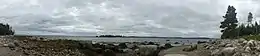 View of Little Indian Island from Micou's Island, which is a tidal island and Provincial historic site of Nova Scotia