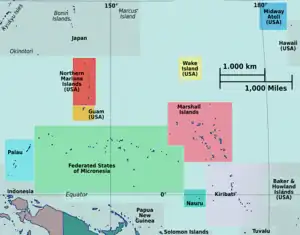 Kuria is located in Micronesia