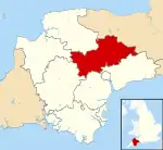 Mid Devon shown within Devon