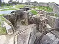 Part of the fortification tunnel complex from above