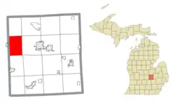 Location within Shiawassee County