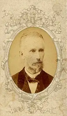 Daguerreotype of Miguel Samper Agudelo.