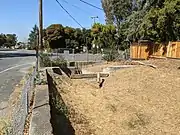 Into the culvert at Fairway Drive