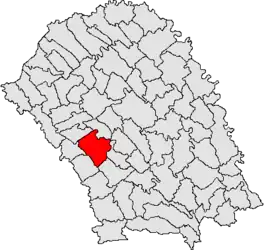 Location in Botoșani County