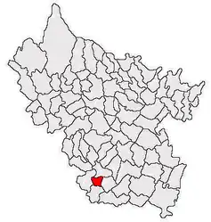 Location in Buzău County